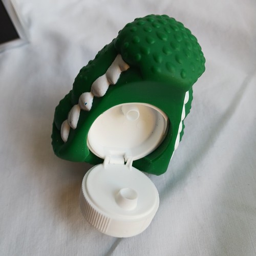 Vintage 1992 Heinz Ore-Ida Green Dinosaur Lid Dino-Pour Ketchup Topper - Picture 4 of 4