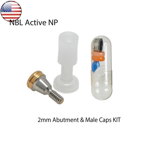 US Dental Attachment Locator Abutment for Nobel Biocare NP/RP 1-5mm Caps Kit - Picture 113 of 121