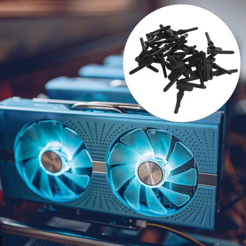 20 PCS Radiator Fan Glue Nail Computer Case Silicone Cooler Mounting Pin - Afbeelding 6 van 12