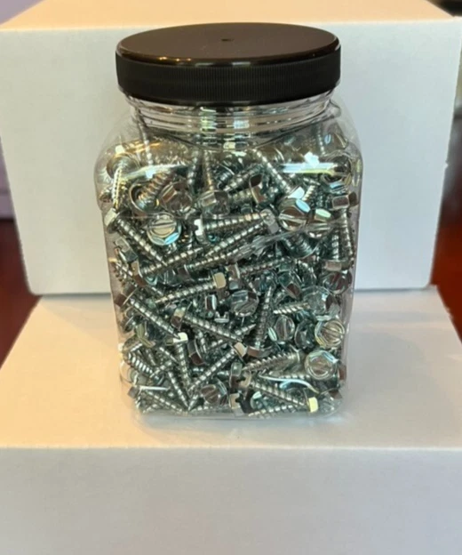 Self-Piercing Slotted Hex Washer Head Zip Screws- 5/16 Head, 3/4 Length (900pcs) - Image 3 of 3