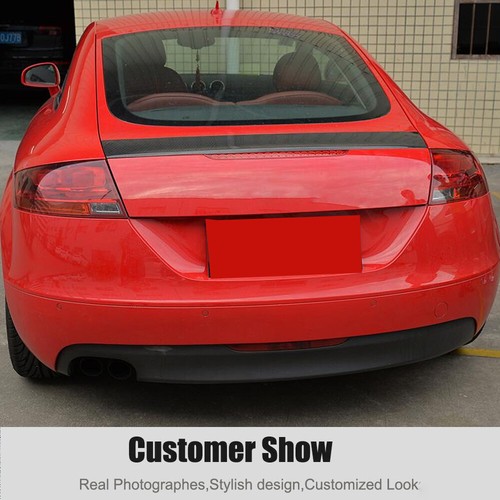 For Audi Mk2 TT 8J TTS Sline 2008-2014 Carbon Fiber Rear Trunk Spoiler Wing Lip - Picture 4 of 12