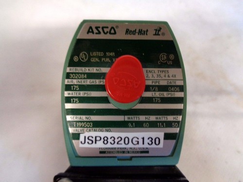 NEW IN BOX ASCO # 20706 SOLENOID VALVE # JSP8320G130 - Picture 3 of 4