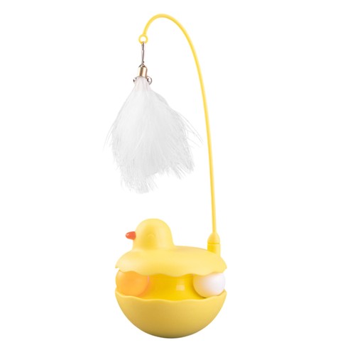 Cat Toys Interactive Kitten Toy Detachable Feather Lightweight Resin Duck - Picture 13 of 14