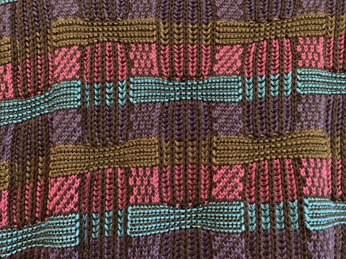 VTG Colours by Alexander Julian Knit Sweater Mens Medium Cotton Teal Orchid USA - Picture 8 of 8