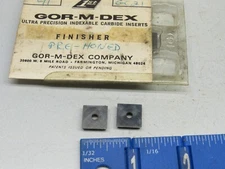 GOR-M-DEX STYLE 41 1/2" SQUARE CARBIDE MILLING INSERTS  (14 PCS) NEW GRADE GC21