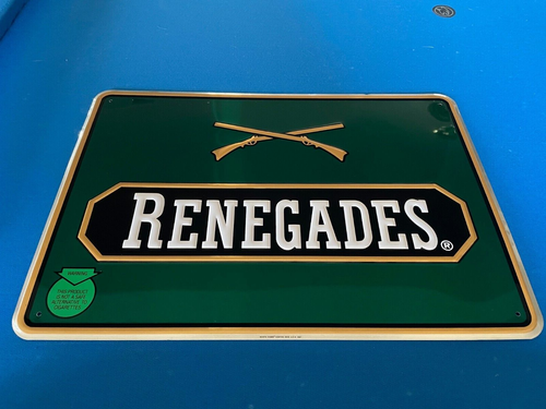 Vintage 1987 Renegades feuchter Schnupftabak Blechschild 15 3/4" x 11" - Bild 1 von 11