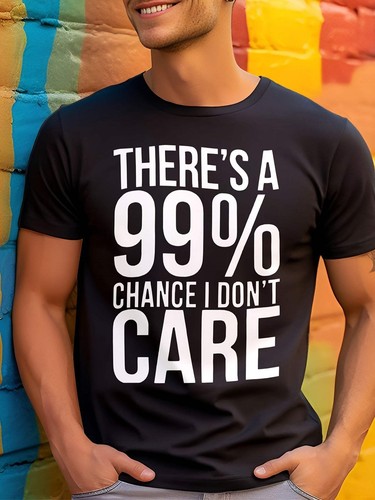 Men's Pattern Printed Short Sleeved T-shirt Top, Men's Clothing - Picture 7 of 7