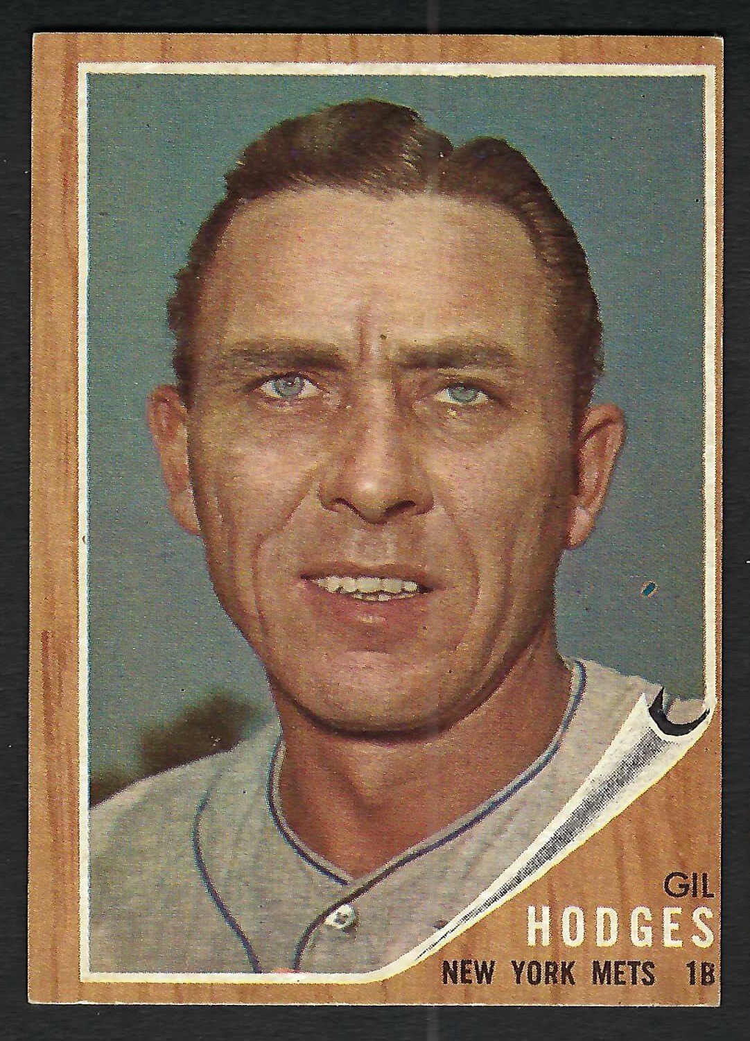 1962 Topps - #85 Gil Hodges EXMT o/c New York Mets *A*