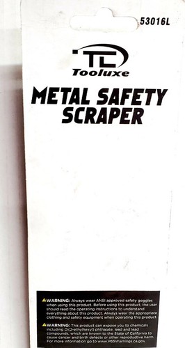 Metal Safety Scraper Retractable w/ 5 Extra Single Blades Paint Glass Steel New - Picture 3 of 4