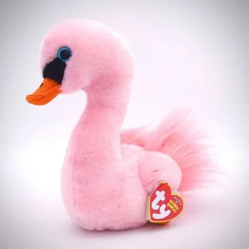 Ty Beanie Babies Boo Swan Odette Plush Stuffed Animal Doll Kids Gift Toy 6" Girl