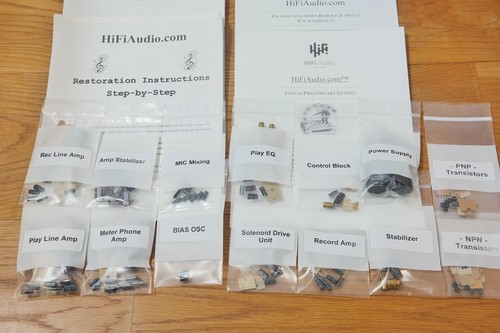 Teac A-7300 Carrete Cubierta Restauración Actualización Kit Reparación Reconstrucción Condensador - Imagen 2 de 6