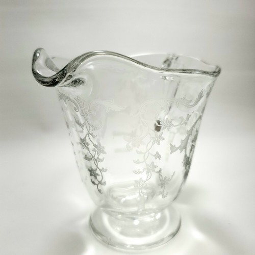 Fostoria Navarra Milchkännchen 4 Zoll Klar 6 Unzen Form 2440 Ätzung 327 - Bild 4 von 9