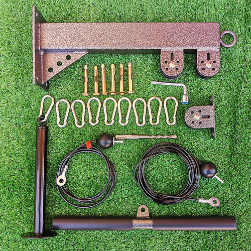 Fitness Wall Mount Pulley System, Weight Cable Pulley System for Gym, LAT Pull d - Picture 8 of 8