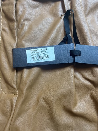 Pinko Raphaela Pantalone In Brown Size 42 Or US 6 - Picture 9 of 11