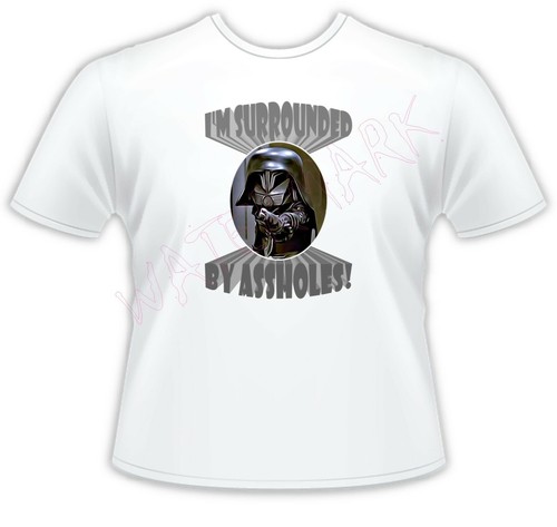 Herren Parodie T-Shirt Spaceballs: umgeben von A**Löchern Mel Brooks John Candy - Bild 4 von 7