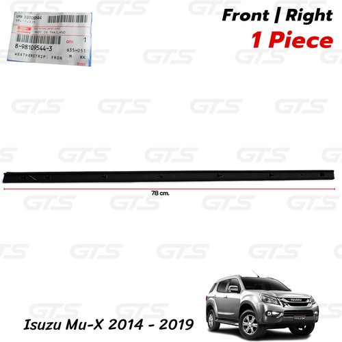Front Rh Inner Weatherstrip Door Belt For Isuzu Mu-X Suv 2WD 4WD 2014 2019 - Picture 3 of 10