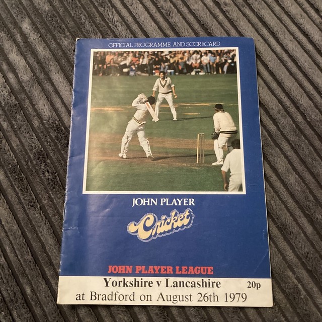 1979 YORKSHIRE YORKS V LANCASHIRE LANCS JPS SUNDAY LEAGUE COUNTY PROGRAMME 1979 YORKSHIRE YORKS V LANCASHIRE LANCS JPS SUNDAY LEAGUE COUNTY PROGRAMME