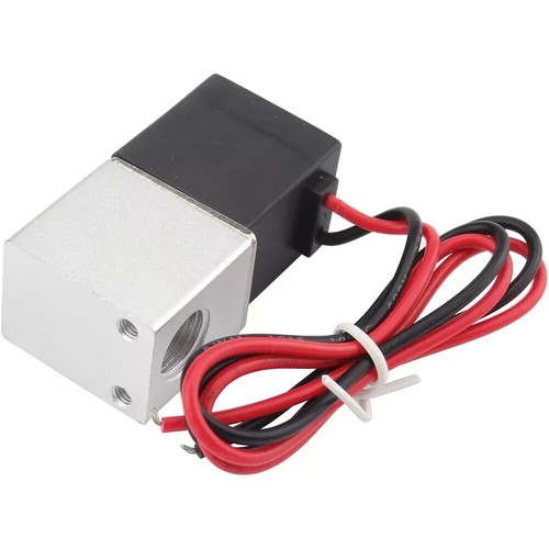 Electroválvula eléctrica de respuesta rápida 2 piezas 1/4", aire agua DC 12V norma - Imagen 6 de 6