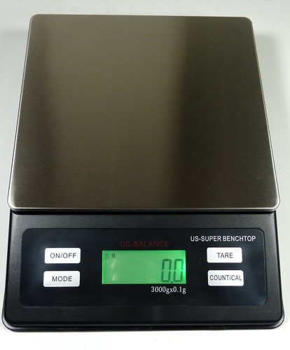 Scala da banco digitale 3000 g x 0,1 g per gioielli oro argento erba grammo oz DWT OZT - Foto 3 di 5
