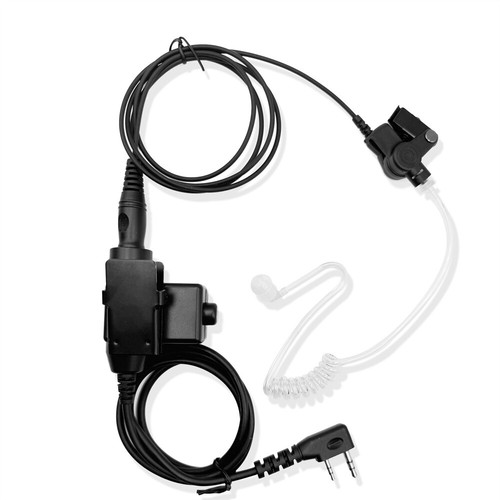 WalkieTalkie PTT Akustikrohr-Ohrhörer für BaoFeng Kenwood Serie Radio - Zdjęcie 7 z 7