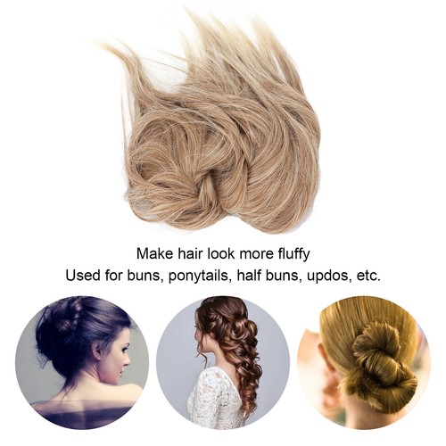 Fashionable Messy Bun Hair Piece With Band Thick Tousled Updo Synthetic Hair HAO - Picture 21 of 28