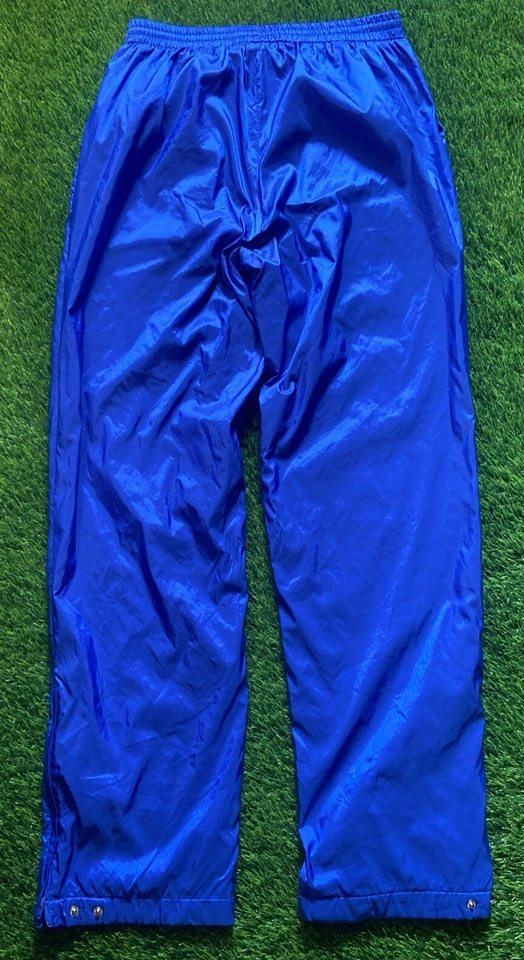 Pantalones deportivos de baloncesto vintage Adidas azul con logotipo de hoja del trébol talla grande Foto 4 de 4