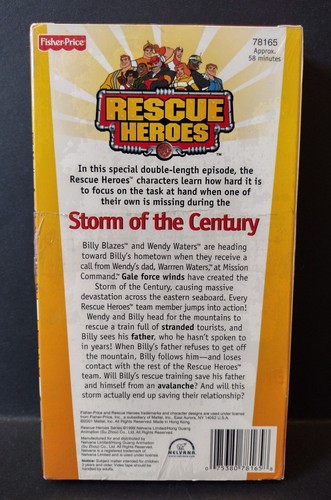 Rescue Heroes: Storm of the Century (FACTORY SEALED VHS) Fisher Price #78165 - Bild 2 von 7