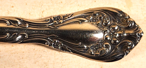 ALVIN CHATEAU ROSE STERLING SILVER LARGE SERVING SPOON - Picture 2 of 4