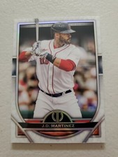 J.D. MARTINEZ 2021 TOPPS TRIBUTE BASEBALL CARD #12 BOSTON RED SOX