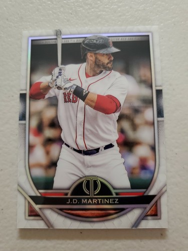 J.D. Tarjeta de béisbol Martinez 2021 Topps Tribute #12 Boston Red Sox - Imagen 1 de 2