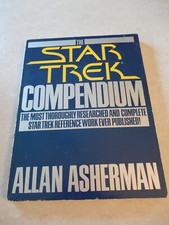 THE STAR TREK COMPENDIUM by ALLAN ASHERMAN, 1ST WALLABY BOOKS, 1981, SOFTCOVER!