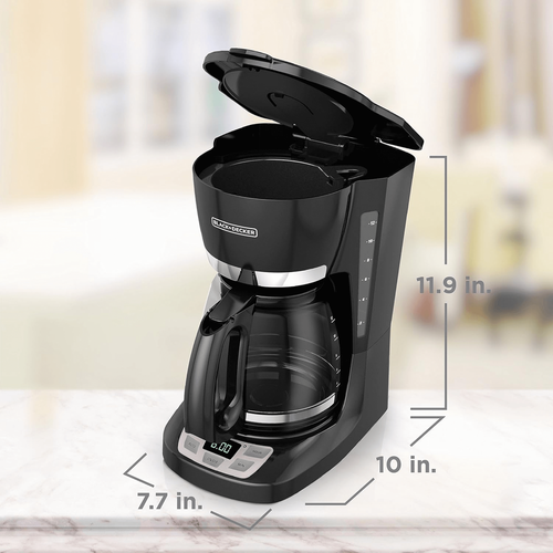 Black & Decker 12 Cup Programmable Coffee Maker with Quick-Touch - REFURBISHED - Picture 4 of 9
