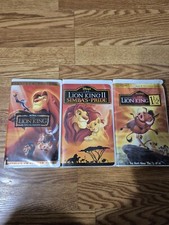 Lion King 1 , Lion King 2 , Lion King 1 And Half. Good Condition Vhs Tapes.