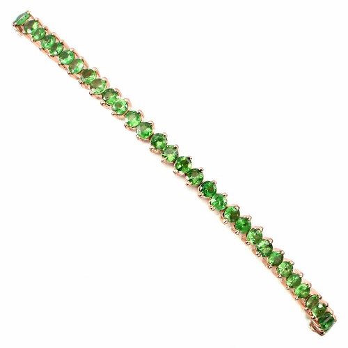SHOLA Echt Natürlicher Grün Tsavorit / Tsavolith Granat Armband B264 - Picture 2 of 3
