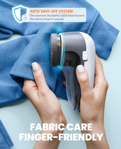 POPCHOSE Fabric Shaver, Lint Remover for Clothes, Electric Grayish White - Picture 7 of 8