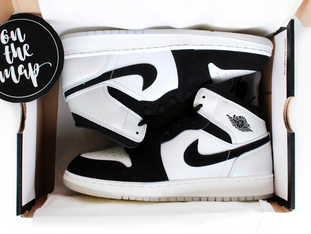 Nike Air Jordan 1 Retro Mid SE Diamond Shorts Black White UK