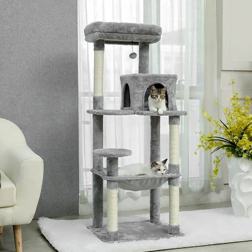 Cat Tree Tower Scratching Post Scratcher Condo House Bed Kitten Toys Furniture - Picture 10 of 10