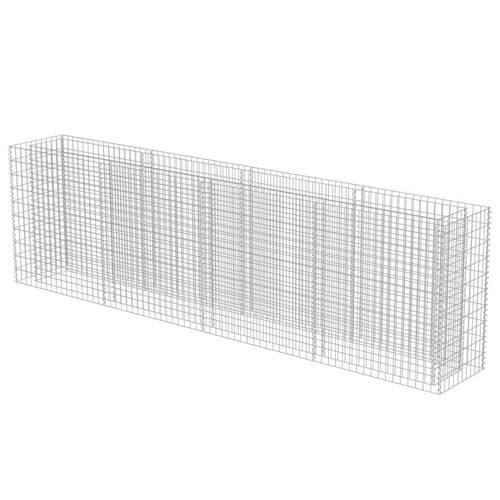 Gabion Raised Bed Stone Basket Wall Stone Basket Cage Galvanised Steel vidaXL - Picture 133 of 138