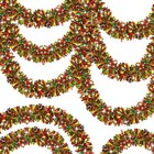 50Ft Christmas Tinsel Garland for Indoor Outdoor Disco Party Supplies