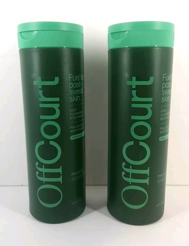 OffCourt Deep Cleansing Body Wash, Coconut Water + Sandalwood, 14 oz Set of 2