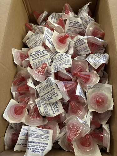 200 Nipples / Similac Premature Nipple and Ring, Red/Clear Exp 9/2024 New Sealed - Picture 3 of 3