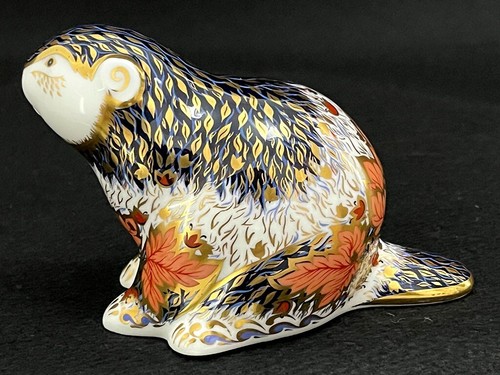 Royal Crown Derby 'Riverbank Beaver' Box & Cert. Paperweight Ltd.Ed 819/5000 - Picture 6 of 9