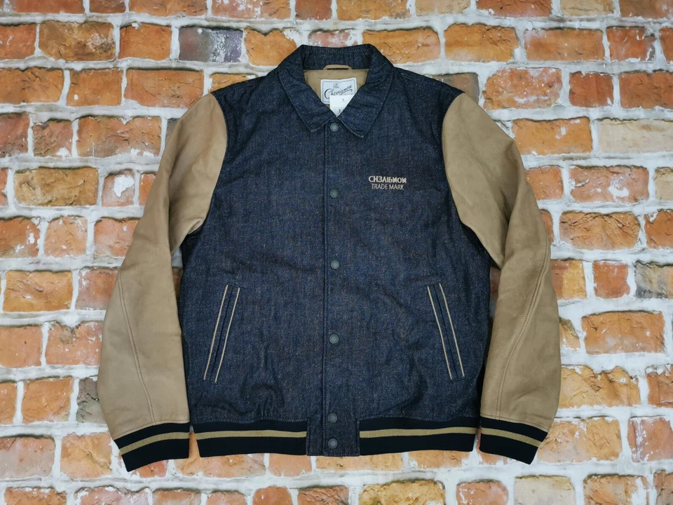 NEU*CHEVIGNON VINTAGE COLLEGEJACKE*RUSSISCH*B DENIM*RETRO*GR: L - XL*NEU - Bild 4 von 4