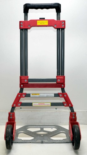 Milwaukee Tools Two Wheel Hand Cart - Folds Flat - Handle Extends - 150 Lb. Cap. - Picture 3 of 6
