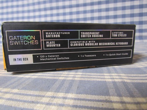 Glorious PC Gaming Race Gateron Switches 120X Brown (New) FAST FREE SHIPPING. - Picture 4 of 7