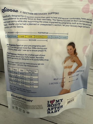 Body After Baby Sienna Größe 2 kleiner Kaiserschnitt Regenerationsunterstützung nude beige - NEU - Bild 5 von 8