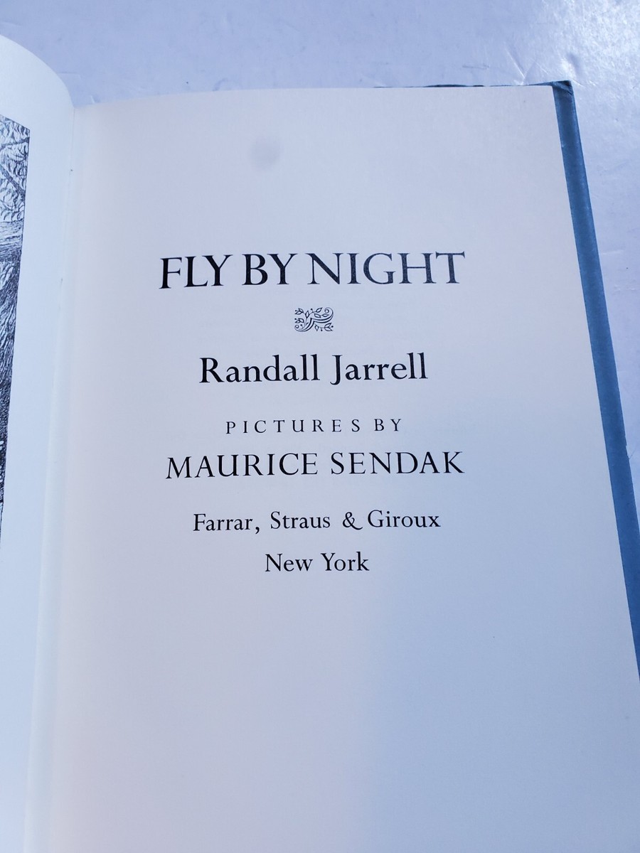 センダック 1976年初版 「FLY BY NIGHT」 FLY BY NIGHT by Maurice Sendak, Illustrator]; Jarrell