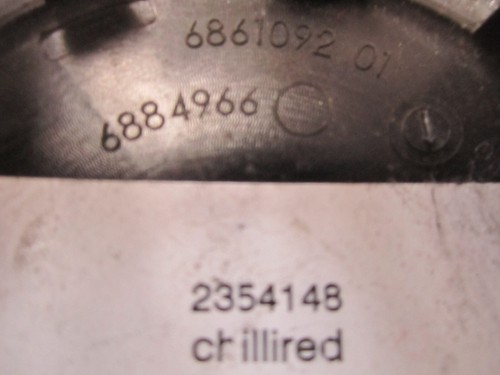 Mini Cooper OEM Red Center Cap 2-1/8" Clubman w/Chrome Ring  686109201 - One/1* - Picture 6 of 7