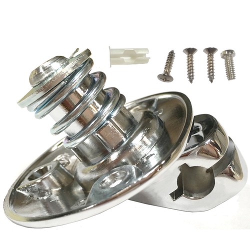 GM Camaro Firebird Chevelle El Camino GTO Chrome Sun Visor Support Brackets Pair - Picture 3 of 6