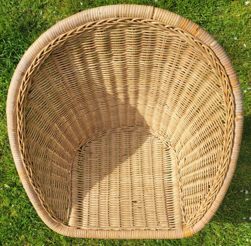 Vintage Ballonkorb Satellit & Korb Eimer Lounge Chair MCM 70er Jahre RAR - Bild 3 von 20